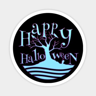 Happy Halloween Haunted Tree Magnet